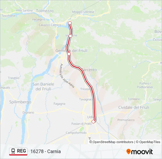 REG  Line Map