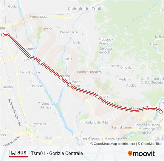 BUS  Line Map