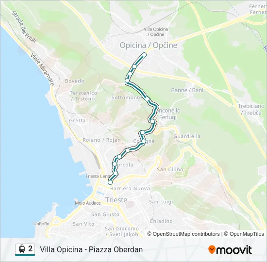 2 Light Rail Line Map