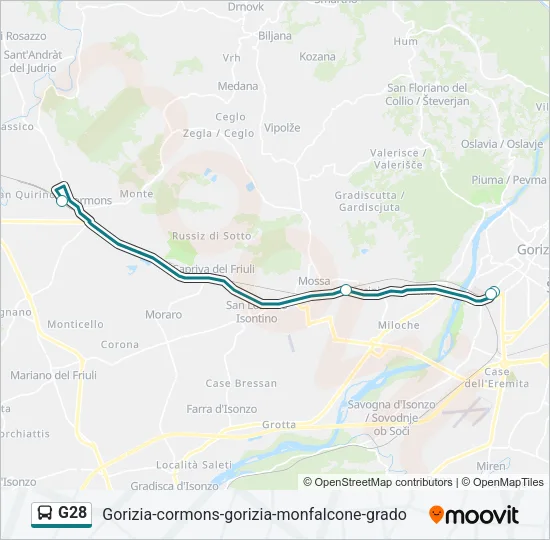 G28 Bus Line Map