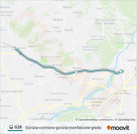 G28 Bus Line Map