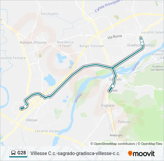 G28 Bus Line Map