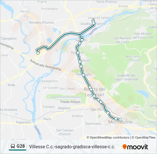 G28 Bus Line Map