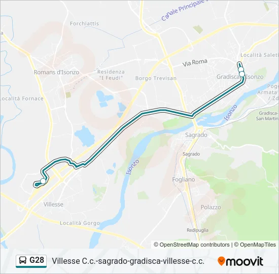 G28 Bus Line Map