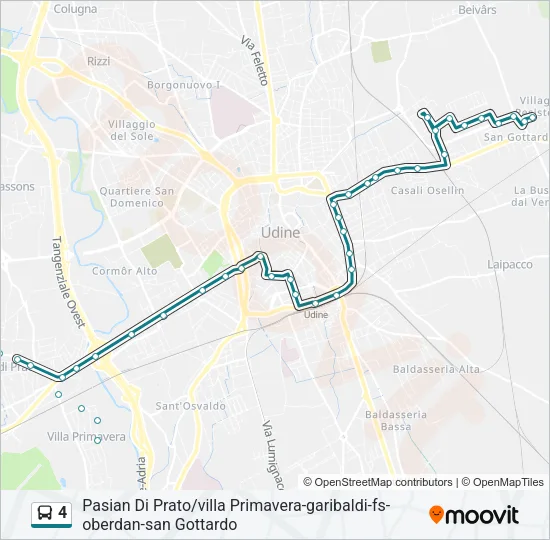 4 Bus Line Map