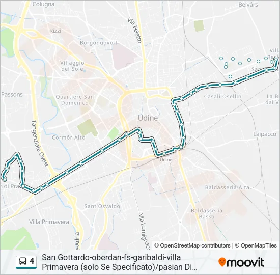 4 Bus Line Map