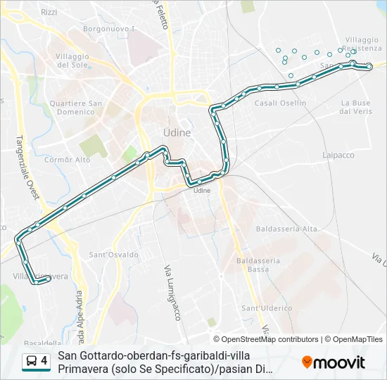 4 Bus Line Map