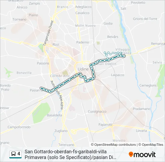 4 Bus Line Map