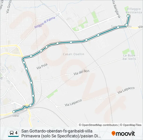 4 Bus Line Map