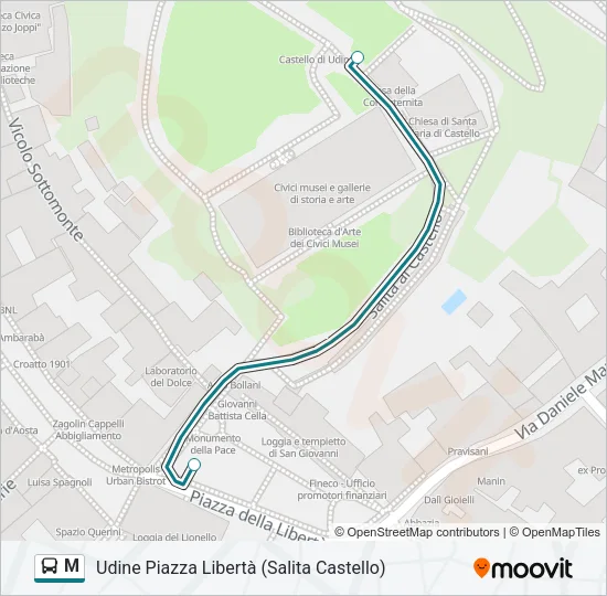 M Bus Line Map