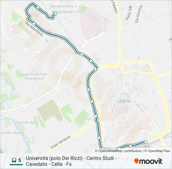 S Bus Line Map