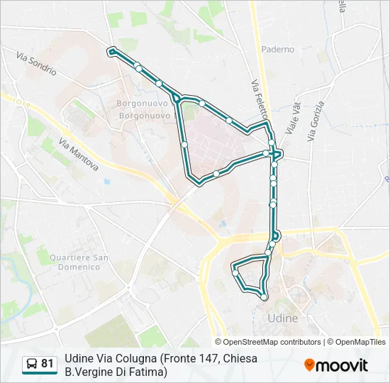 81 Bus Line Map