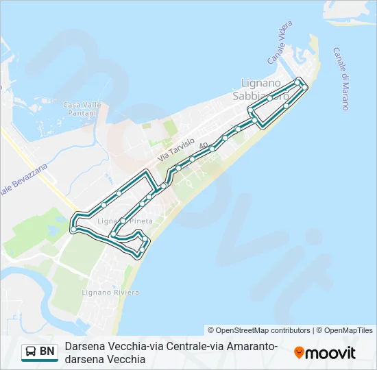 BN Bus Line Map