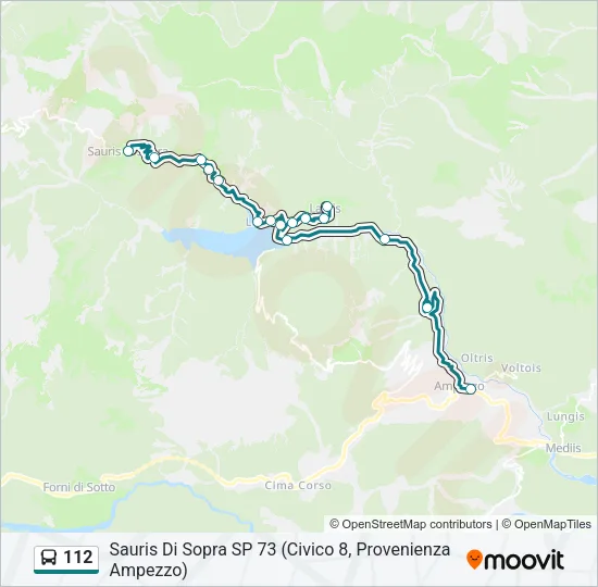 112 Bus Line Map