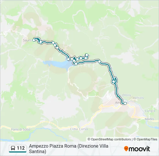 112 Bus Line Map