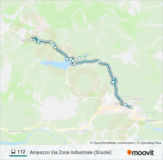 112 Bus Line Map