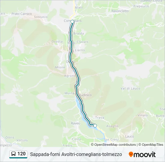 120 Bus Line Map