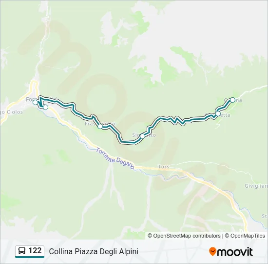 122 Bus Line Map
