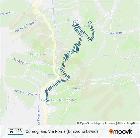 123 Bus Line Map