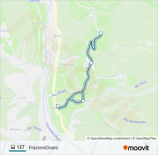 127 Bus Line Map