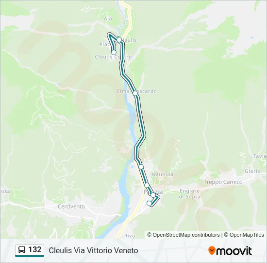 132 Bus Line Map