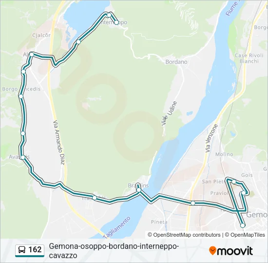 162 Bus Line Map