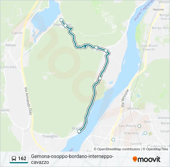 162 Bus Line Map