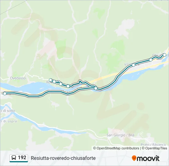 192 Bus Line Map