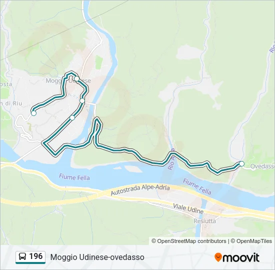 196 Bus Line Map