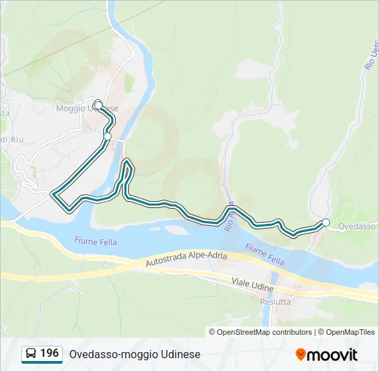 196 Bus Line Map