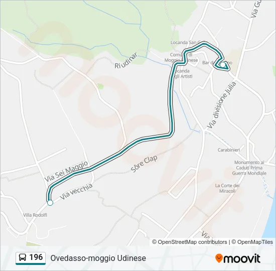 196 Bus Line Map