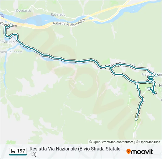 197 Bus Line Map