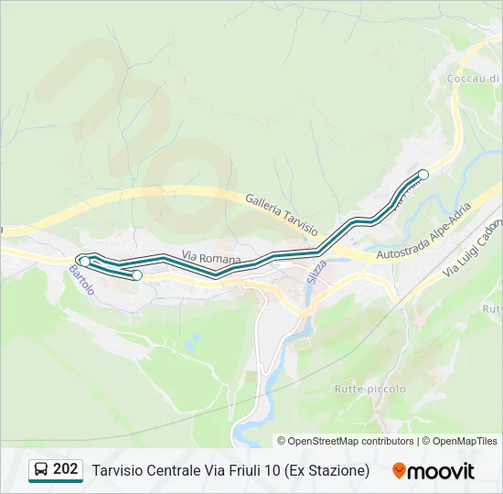202 Bus Line Map