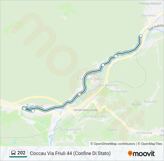 202 Bus Line Map