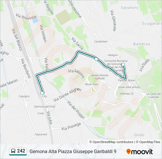 242 Bus Line Map