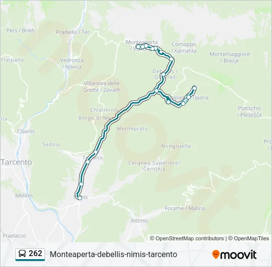 262 Bus Line Map