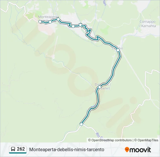 262 Bus Line Map
