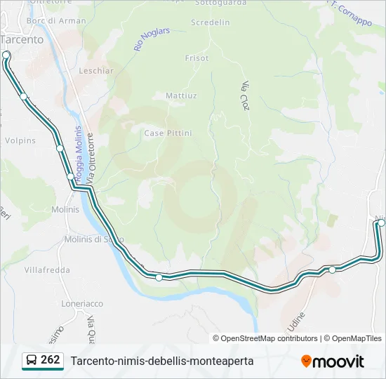262 Bus Line Map
