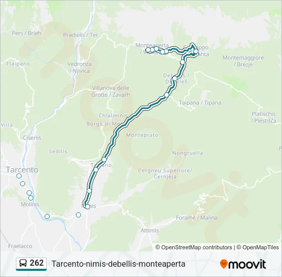 262 Bus Line Map