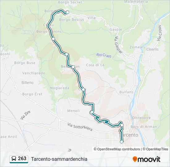 263 Bus Line Map