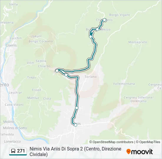 271 Bus Line Map