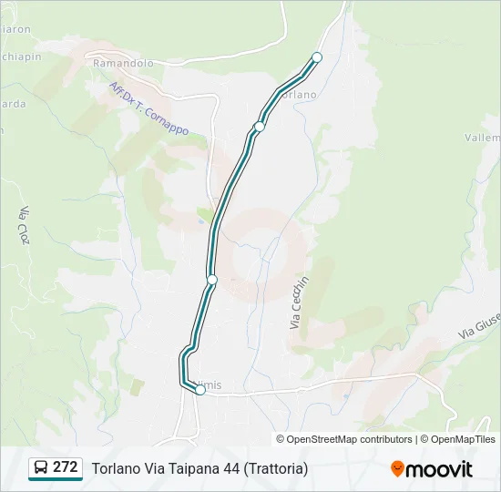 272 Bus Line Map