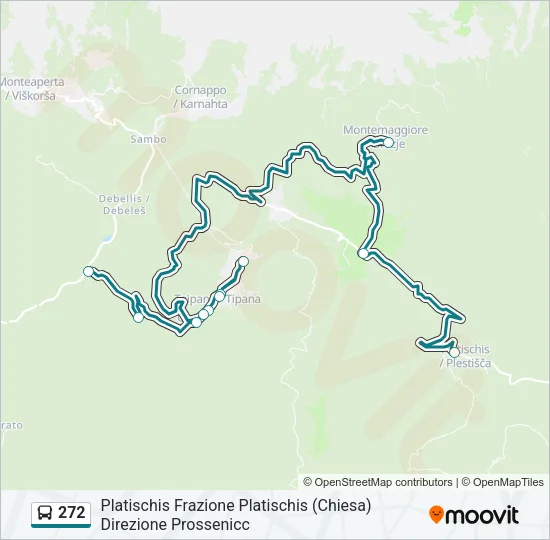 272 Bus Line Map