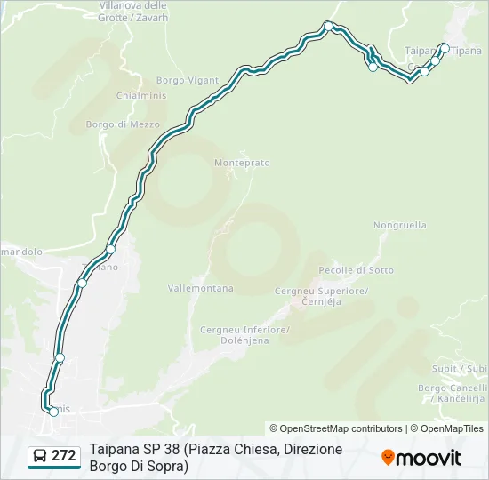 272 Bus Line Map