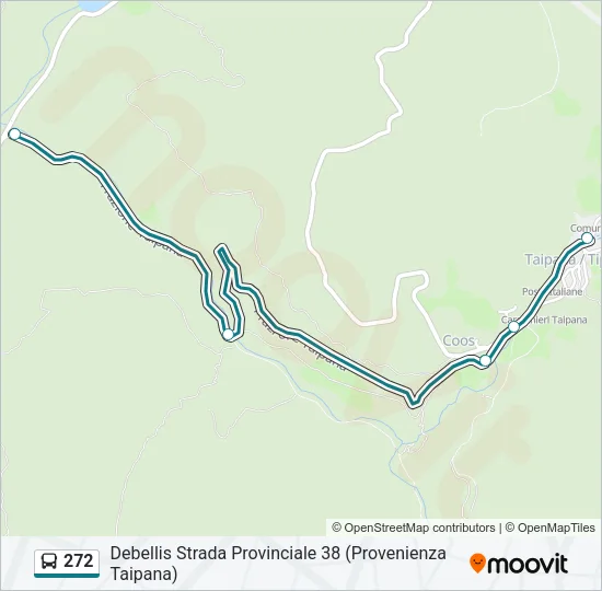 272 Bus Line Map