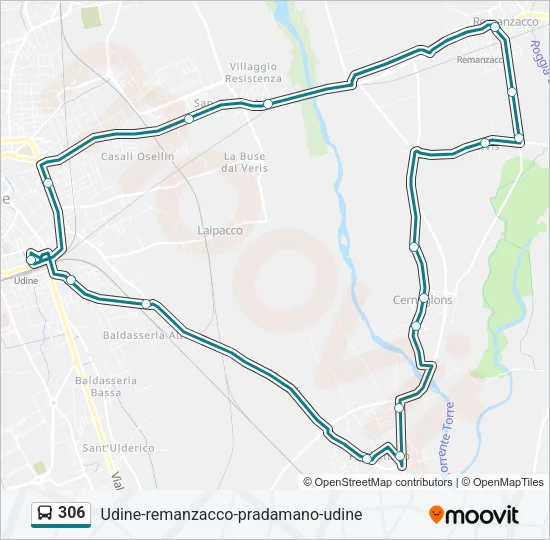 306 Bus Line Map