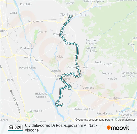 320 Bus Line Map