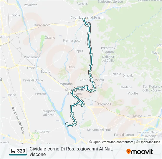 320 Bus Line Map