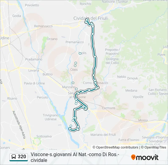 320 Bus Line Map