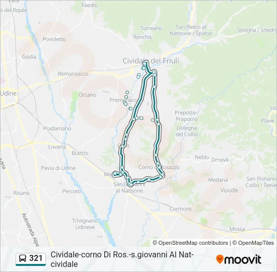 321 Bus Line Map